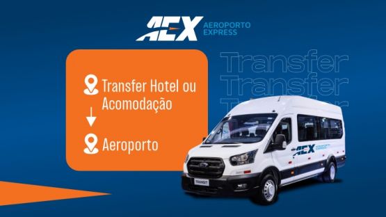 Transfer Out - Hot&eacute;is no Centro de Curitiba ⇄ Para Aeroporto Afonso Pena (CWB) 